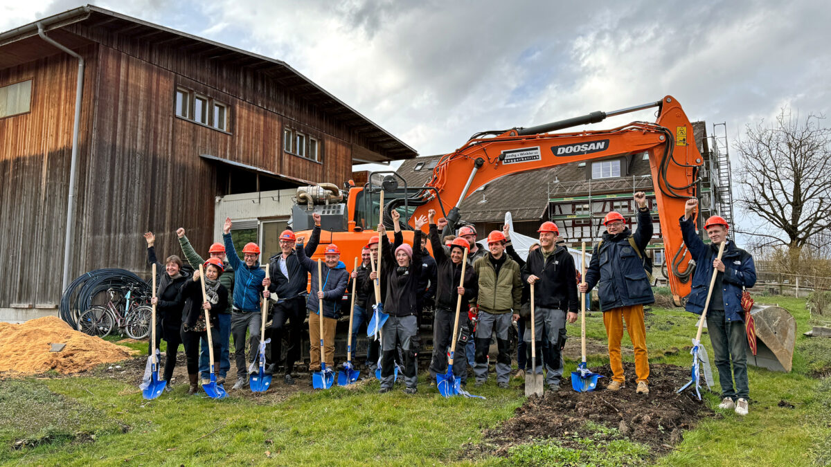 Spatenstich für Umbau Läbesruum.