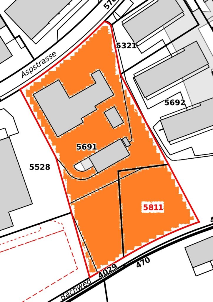 Grundstück des Läbesruums in Oberohringen nach dem Landkauf.