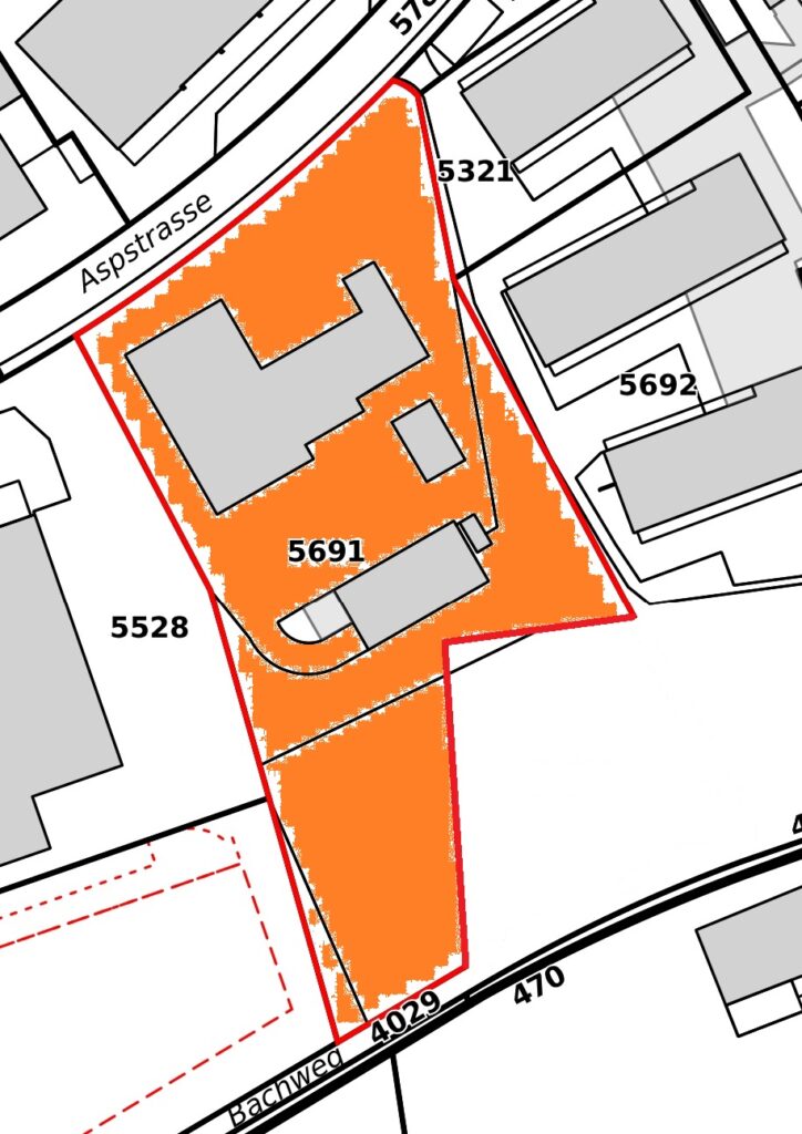 Grundstück des Läbesruums in Oberohringen vor dem Landkauf.